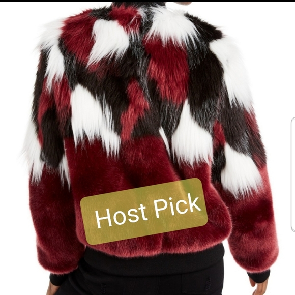 Say What? Jackets & Blazers - 🎉HP🎉🆕️Faux fur tri color jacket